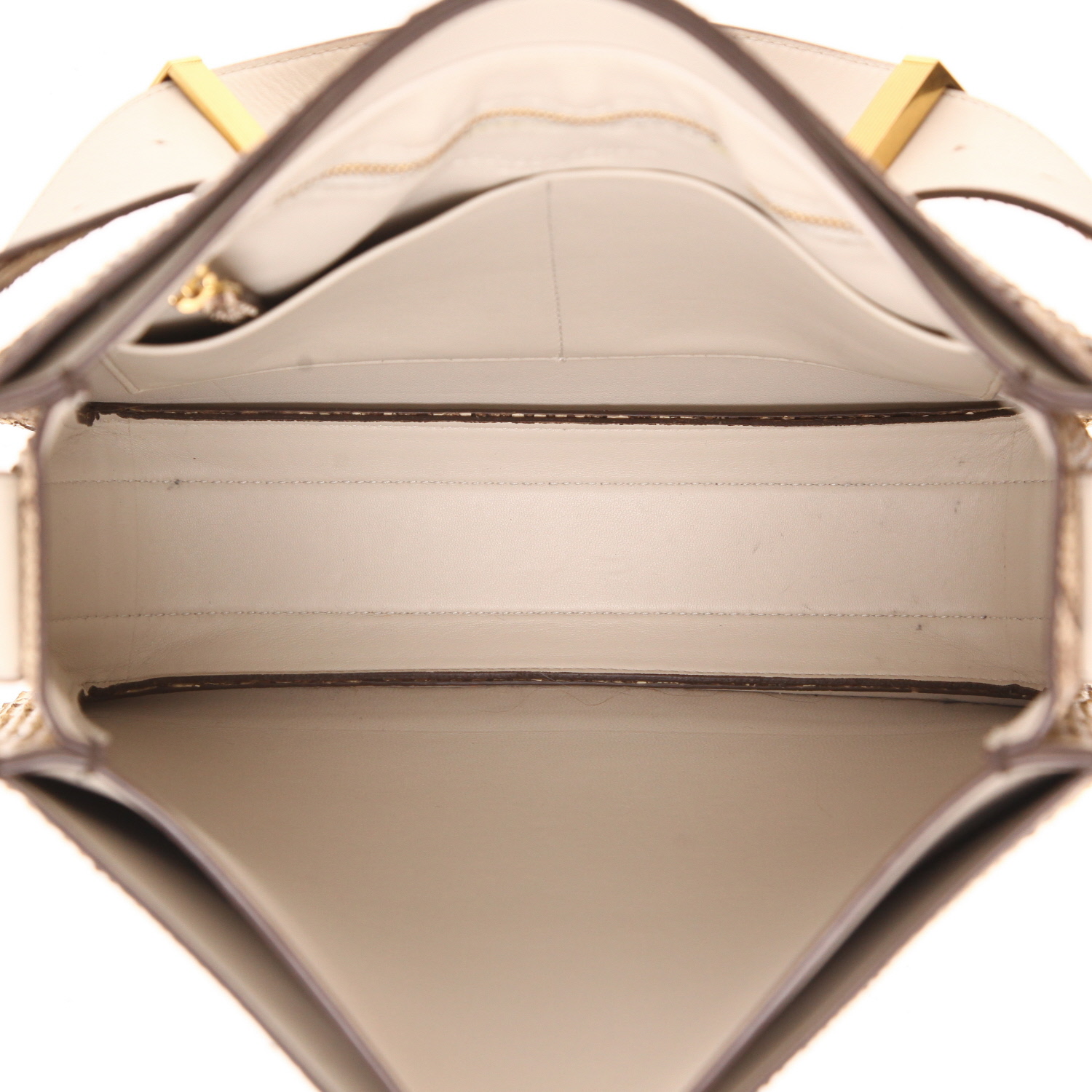 Bottega Veneta  Marie Padded handbag  in beige python - Detail D3