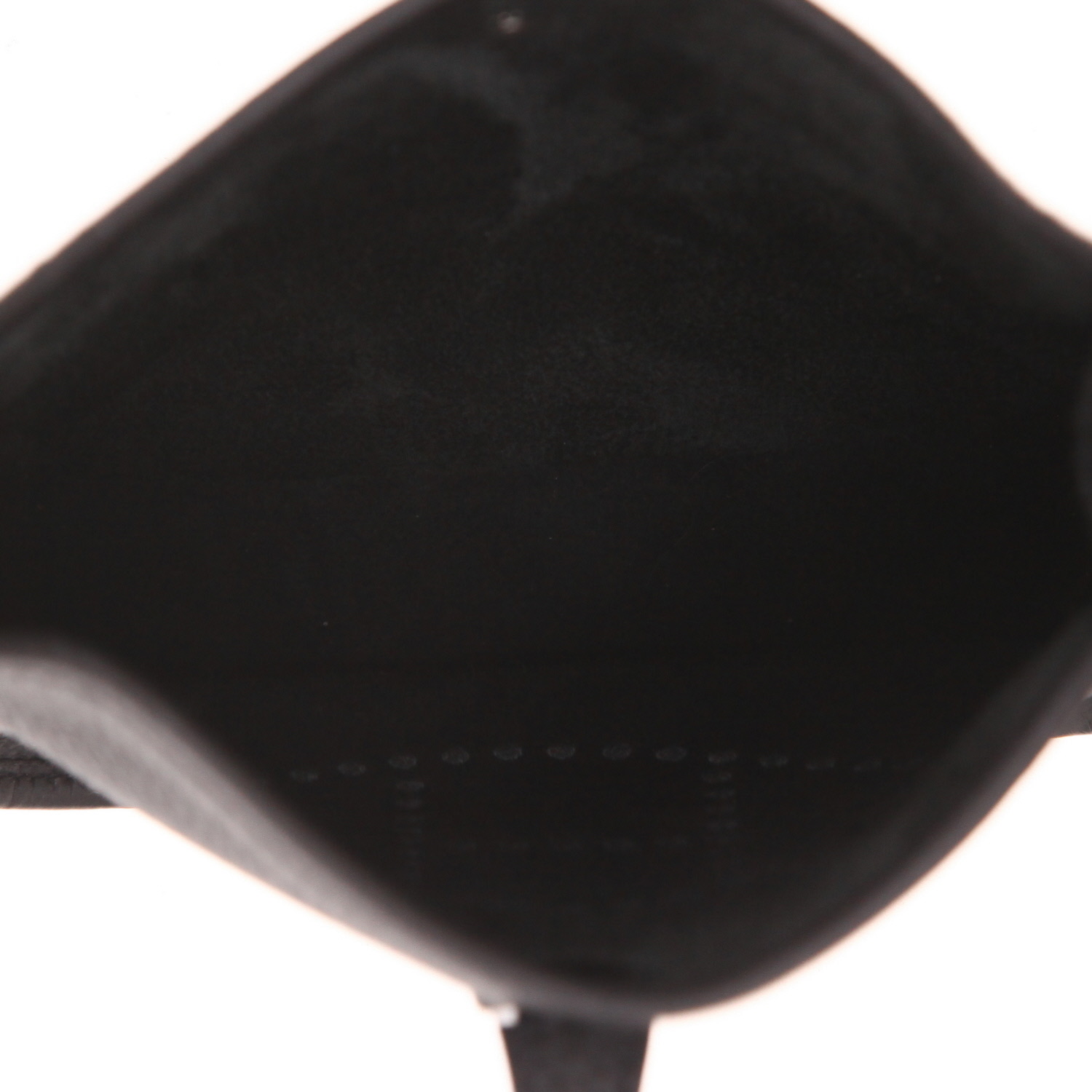 Bolso bandolera Hermès  Evelyne 16 cm en cuero taurillon clémence negro - Detail D3