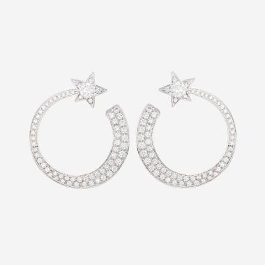 Chanel Comètes earrings in white gold and diamonds