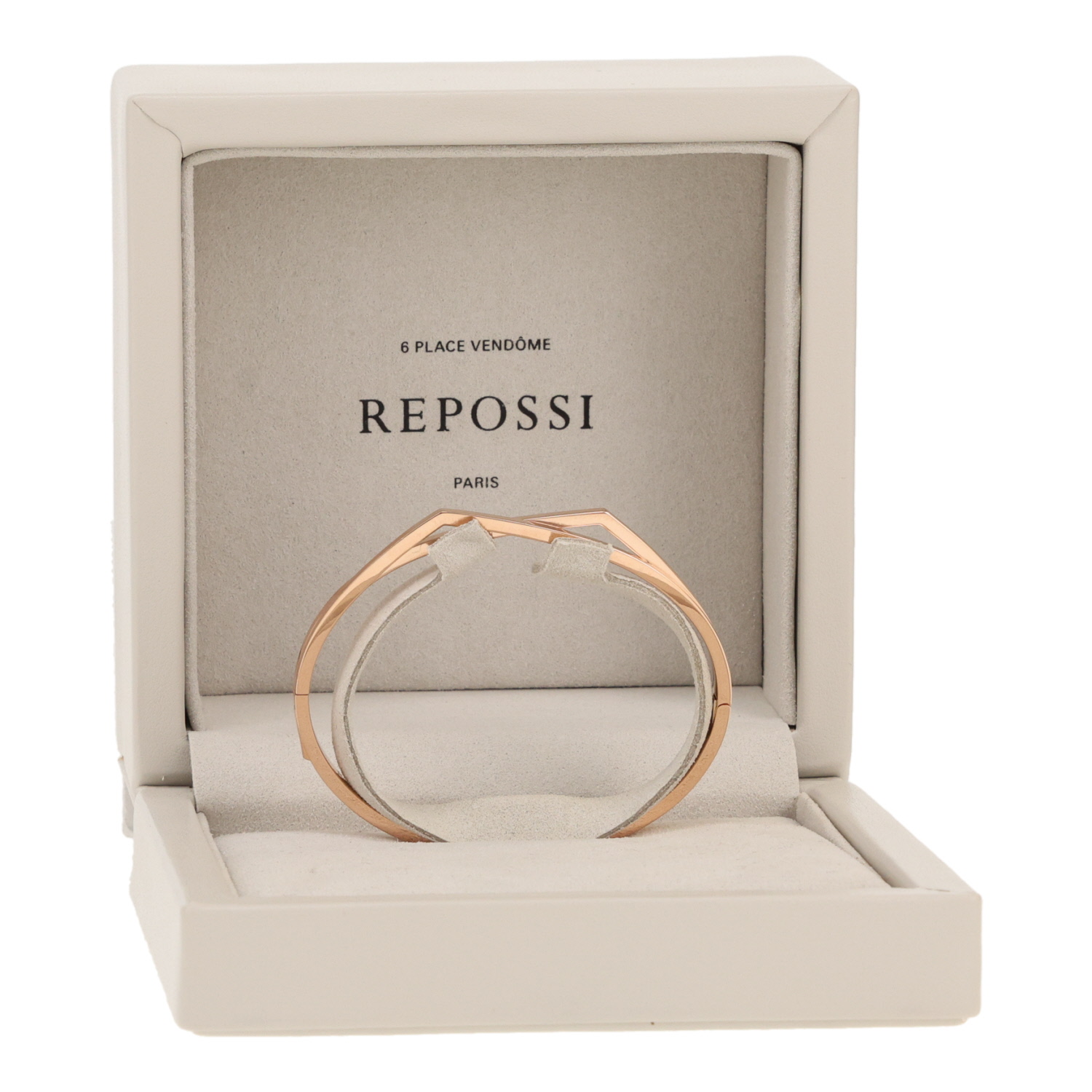 Bracelet jonc ouvrant Repossi Antifer en or rose