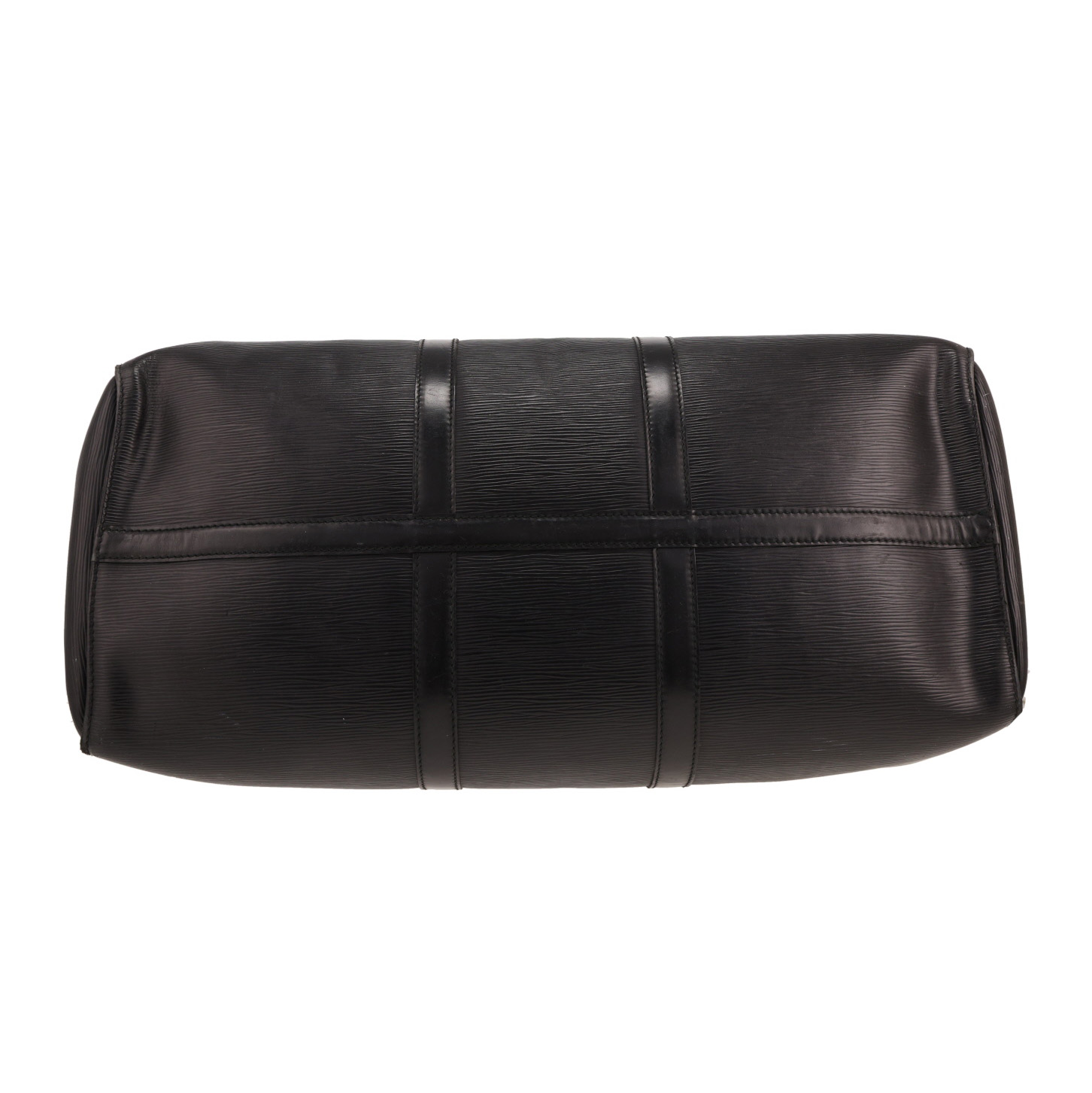 Louis Vuitton  Keepall 55 travel bag  in black epi leather - Detail D1