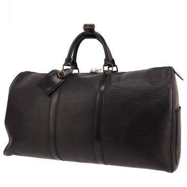 Sac de voyage Louis Vuitton  Keepall 55 en cuir épi noir