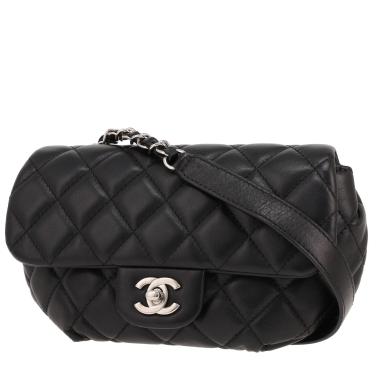 Bolsito-cinturón Chanel  Pochette ceinture en cuero negro
