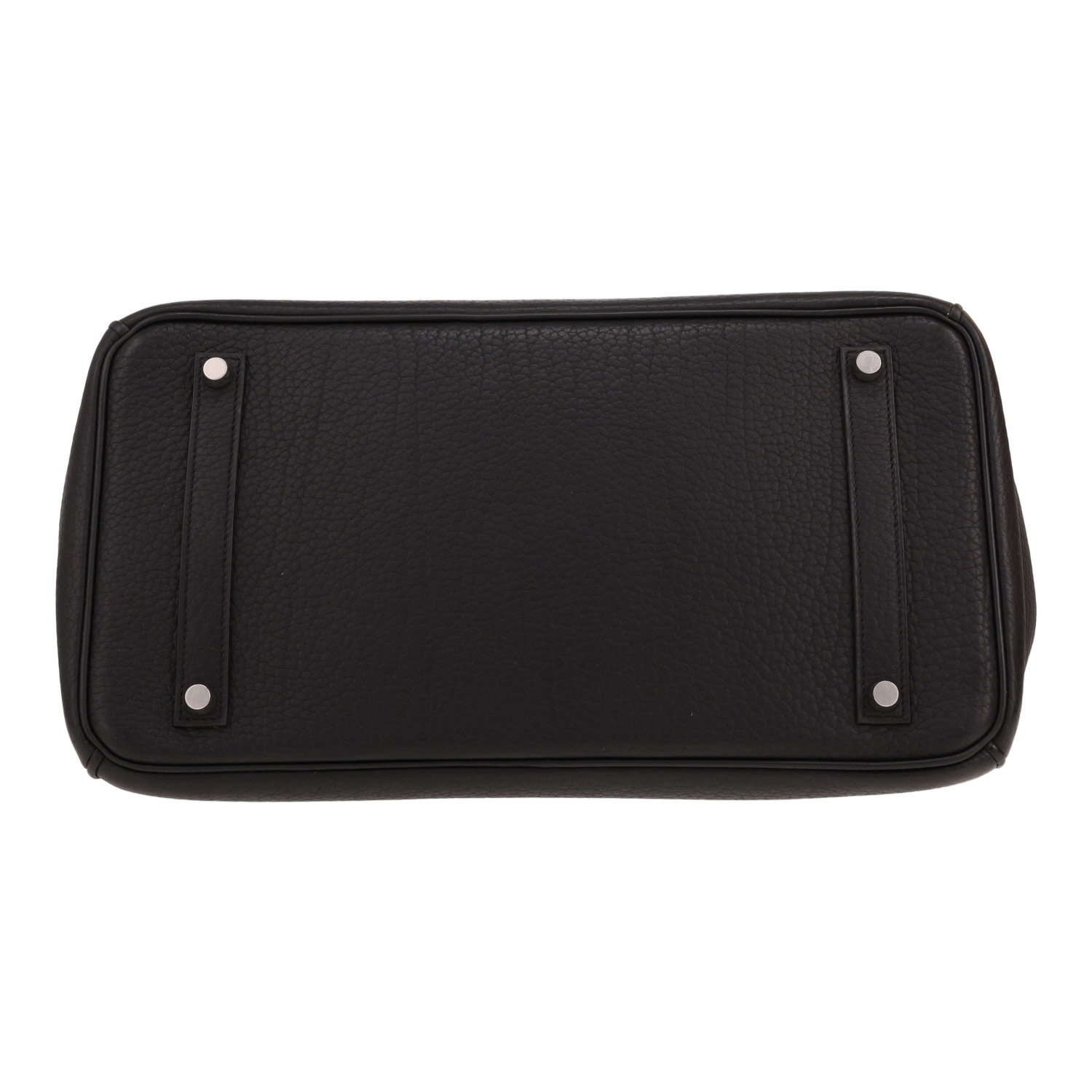 Borsa Hermès  Birkin 35 cm in pelle taurillon clemence nera - Detail D1