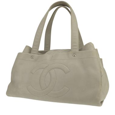 Sac à main Chanel  Vintage en cuir gris