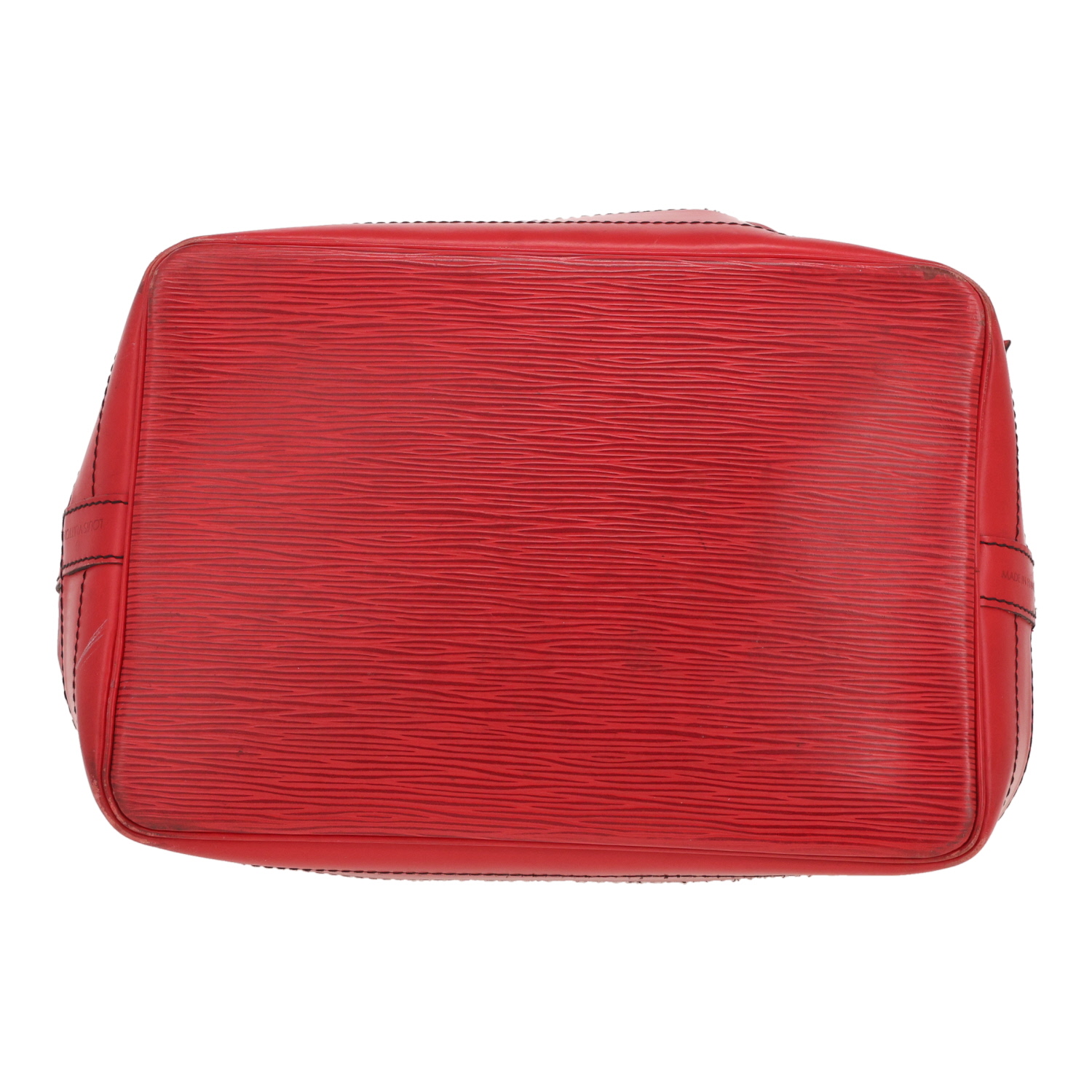 Louis Vuitton Noé handbag in red Épi leather - Detail D1