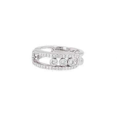 Messika Move ring in white gold and diamonds