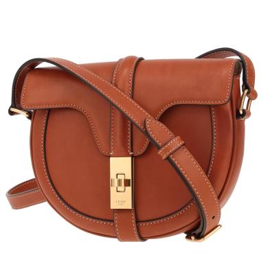 Bolso bandolera Celine 16 Besace de piel marrón