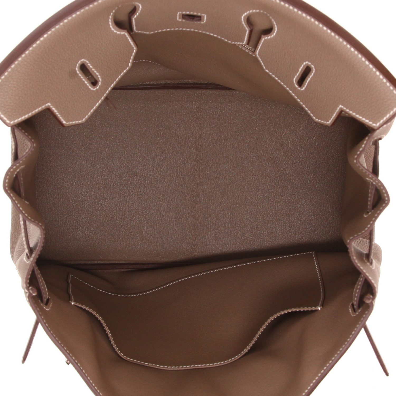 Hermès Birkin 35 cm handbag in Togo leather, in the ‘Étoupe’ colour - Detail D3