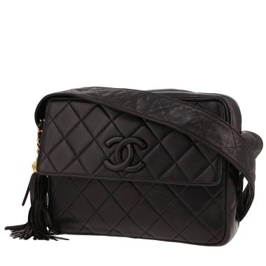 Borsa a tracolla Chanel vintage in pelle trapuntata nera