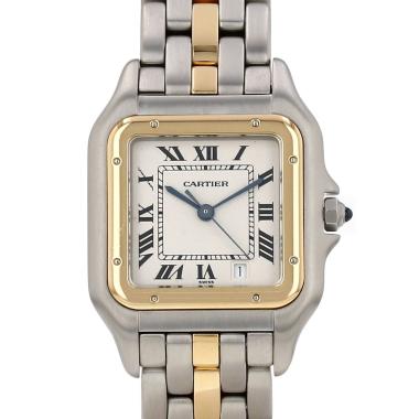 Cartier Panthère watch, medium size, in gold and steel, Ref: Cartier - 187949, circa 1990