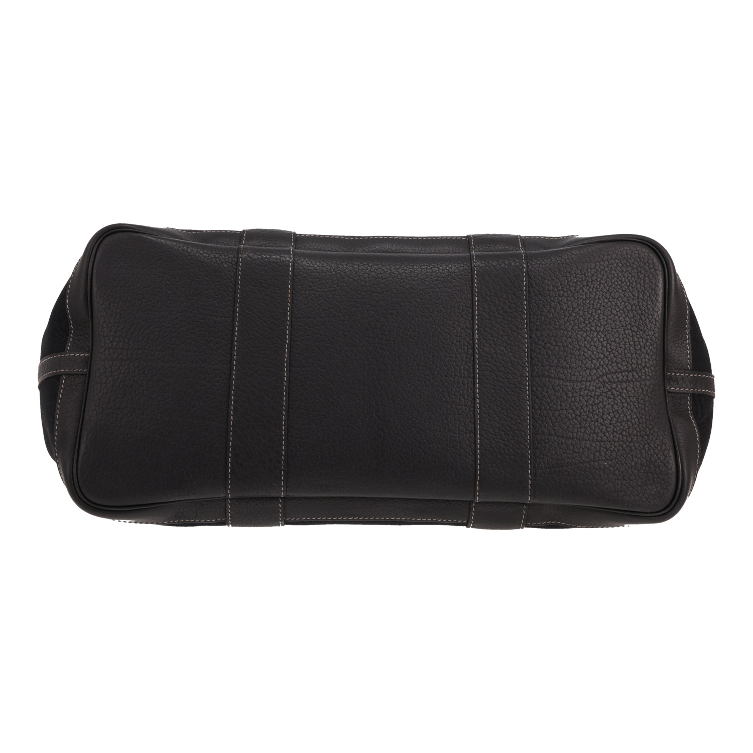 Hermès ‘Garden Party’ tote bag in black canvas and black leather - Detail D1