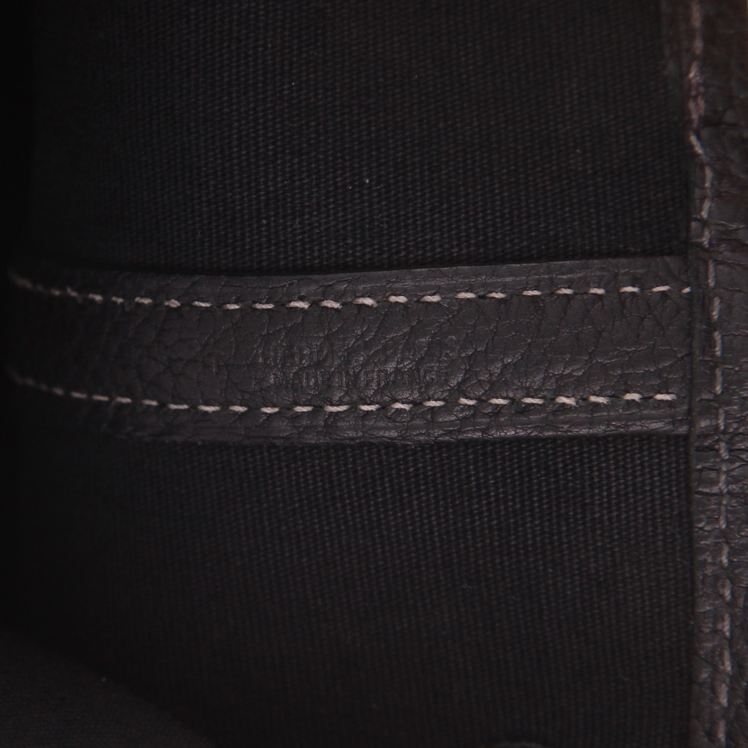 Borsa shopping Hermès “Garden Party” in tela nera e pelle nera - Detail D2