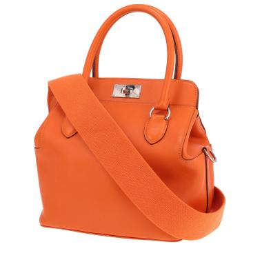 Hermès ‘Tool Box’ handbag in orange Swift leather