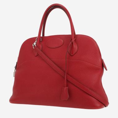 Sac à main Hermès  Bolide 35 cm en cuir togo rouge