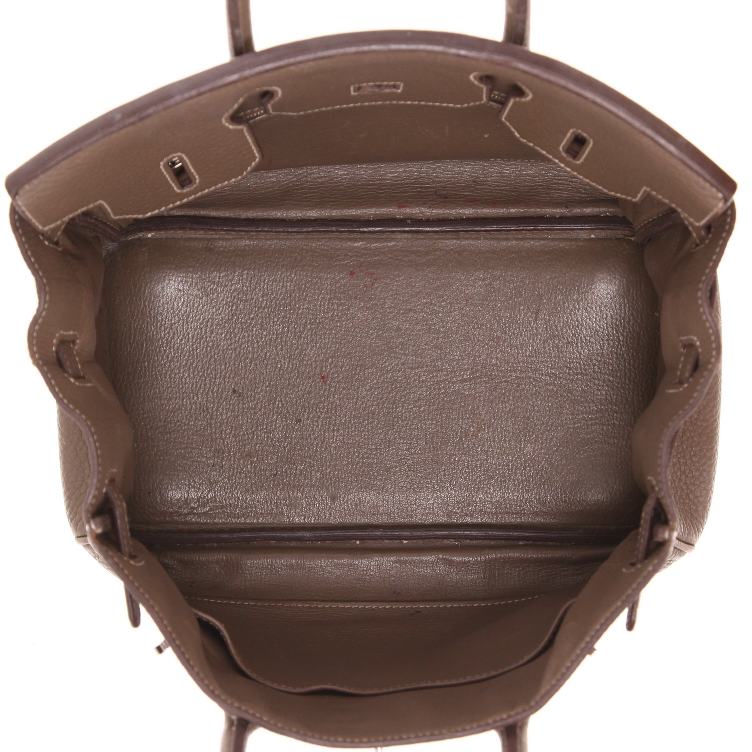 Borsa Hermès Birkin da 30 cm in pelle Togo color paglia - Detail D3