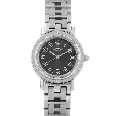 Montre Hermès Clipper en acier Ref: Hermes - CL4.210  Vers 2000