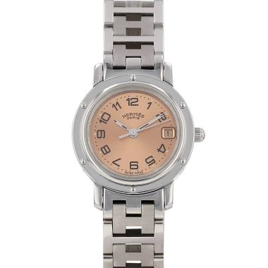Montre Hermès Clipper en acier Ref: Hermes - CL4.210  Vers 2000