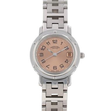 Montre Hermès Clipper en acier Ref: Hermes - CL4.210  Vers 2000