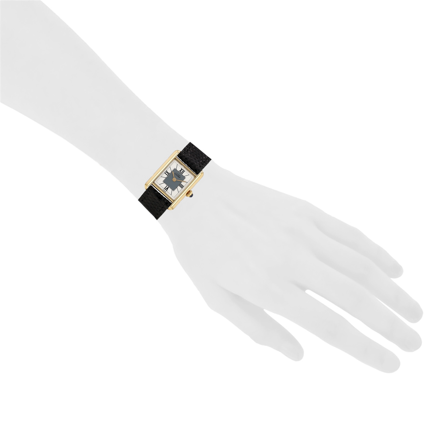 Cartier Tank Must  in vermeil Ref: Cartier - 5057001  Circa 1990 - Detail D1