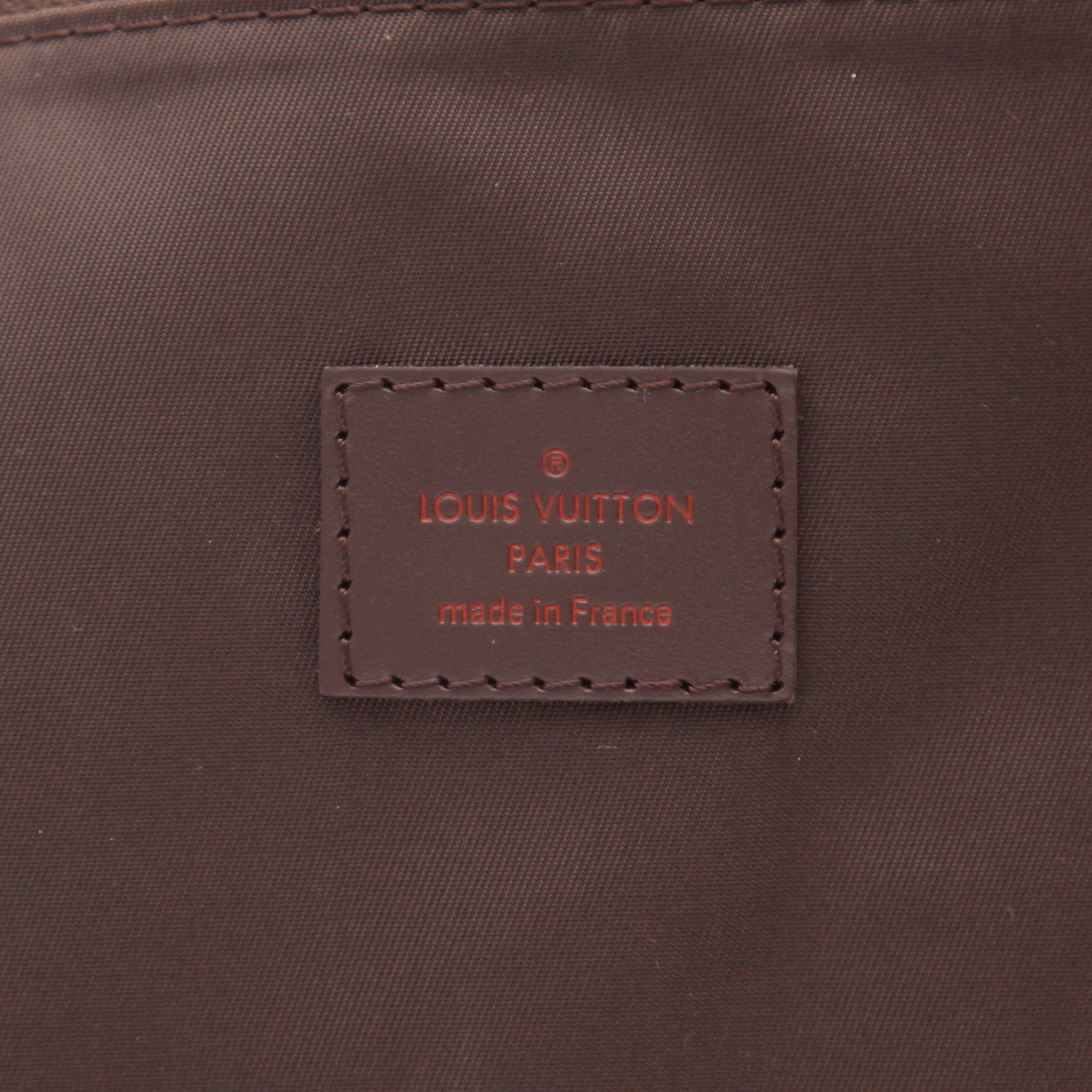 Valigia flessibile Louis Vuitton  Neo Eole in tela a scacchi ebana e pelle marrone - Detail D2
