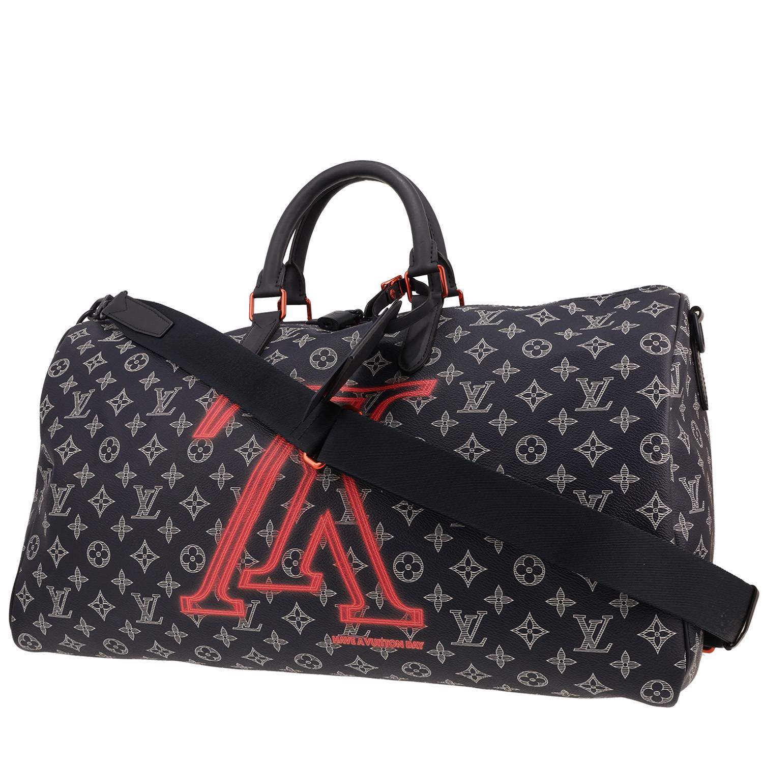 Sac Keepall Louis Vuitton Édition Limitée Upside Down Occasion Sac Keepall Louis Vuitton Édition Limitée Upside Down Occasion