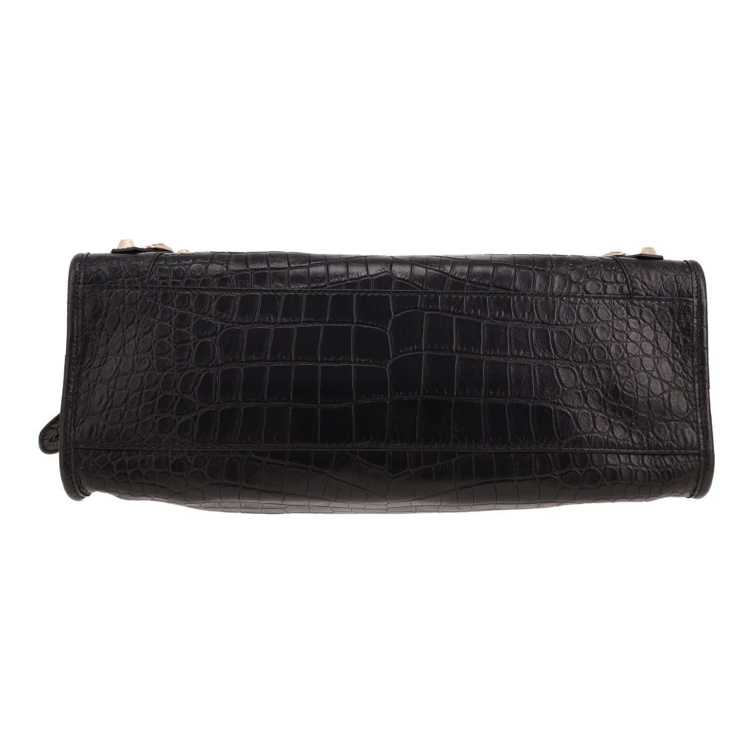 Balenciaga  City handbag  in black leather - Detail D1
