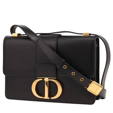 Dior  30 Montaigne handbag  in black leather