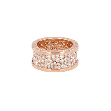 Anello Bulgari B.Zero1 in oro rosa e diamanti