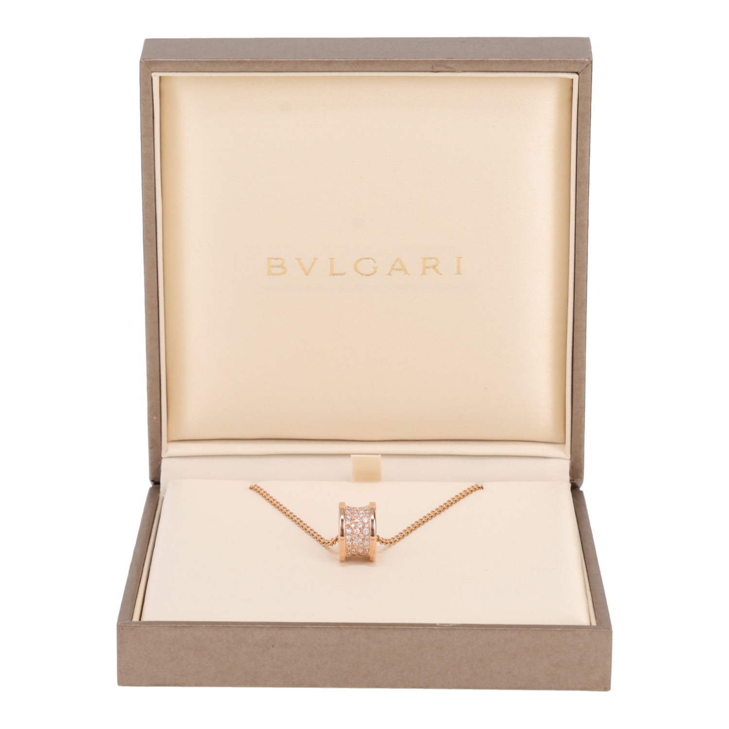 Ciondolo Bulgari B.Zero1 in oro rosa e diamanti - Detail D2