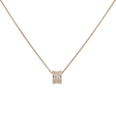 Colgante Bulgari B.Zero1 en oro rosa y diamantes