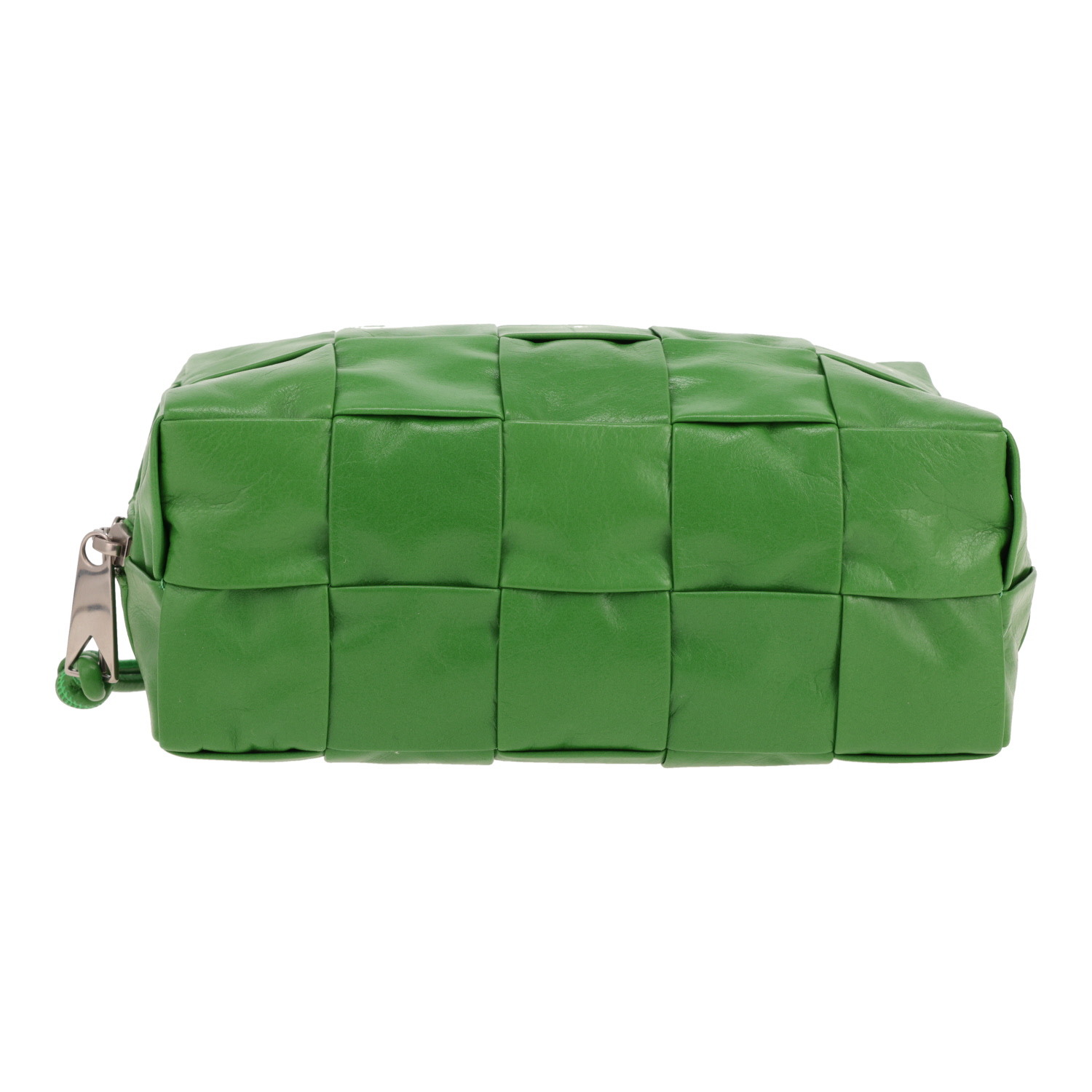 Bottega Veneta   pouch  in green intrecciato leather - Detail D1