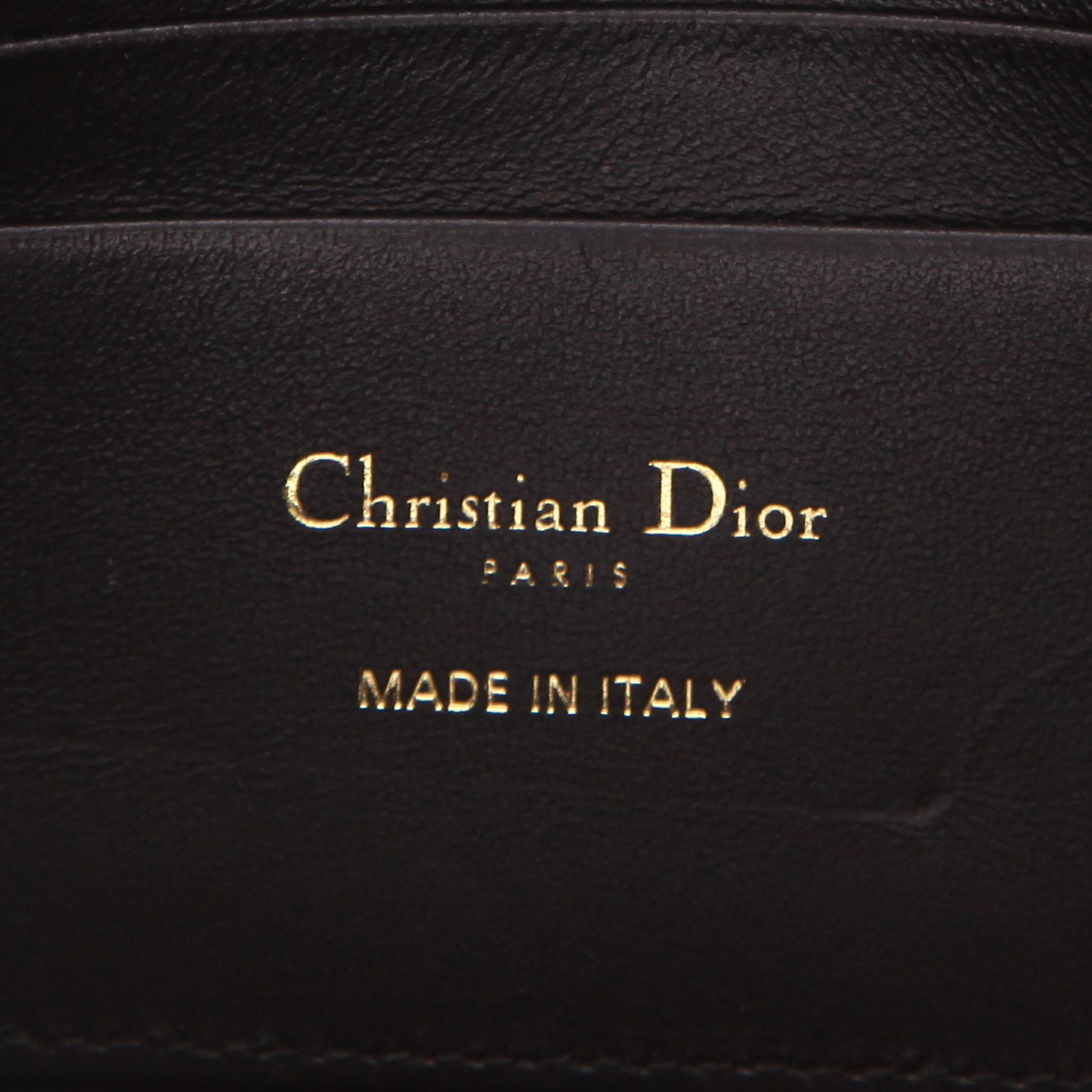 Dior  My Dior mini  handbag/clutch  in black leather cannage - Detail D2