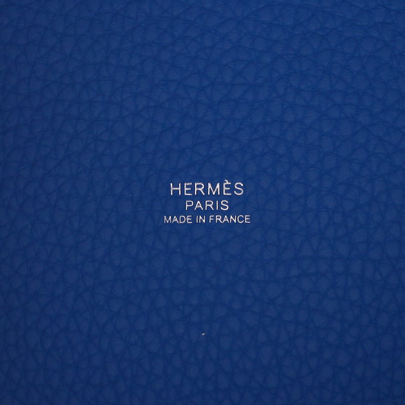 Borsa Hermès  Picotin 18 cm in pelle togo blu - Detail D2
