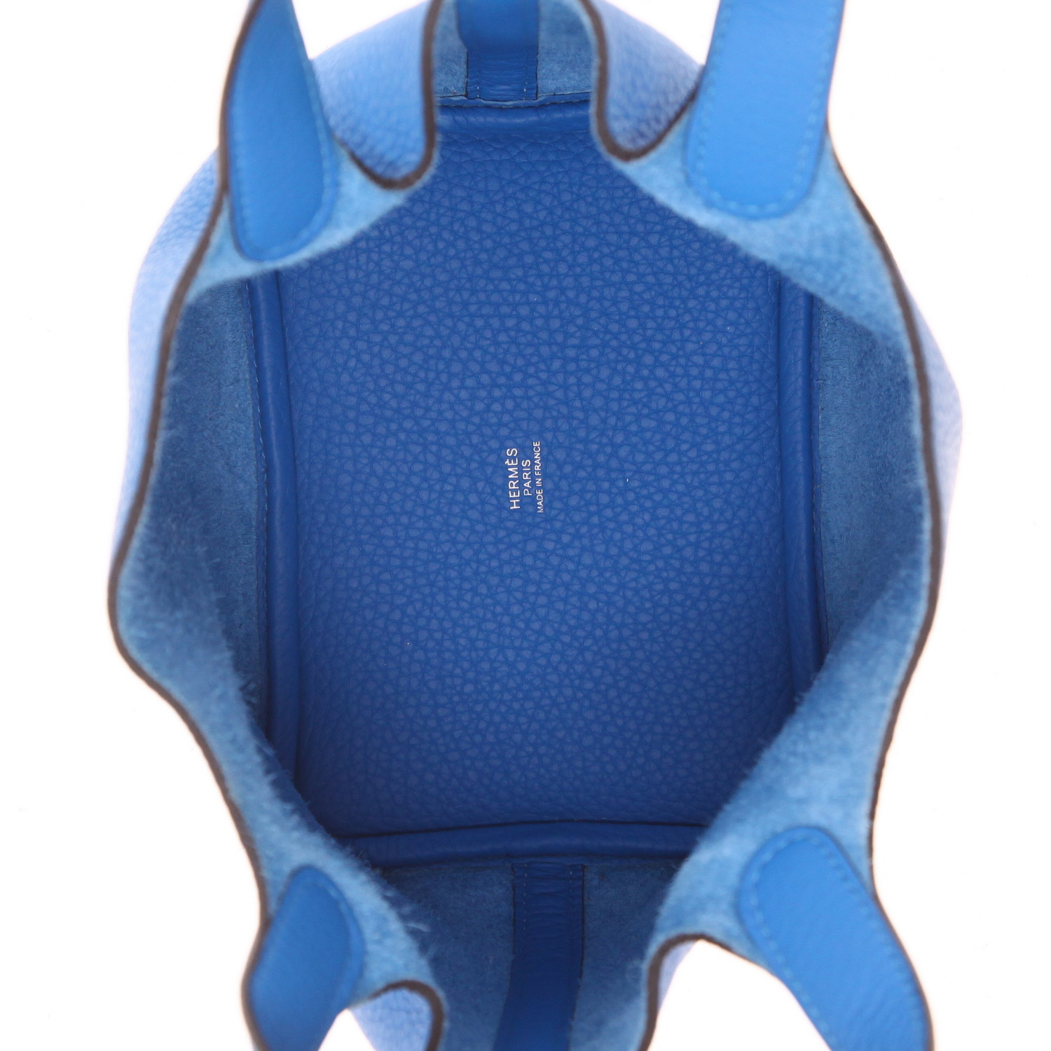 Hermès  Picotin 18 cm handbag  in blue togo leather - Detail D3