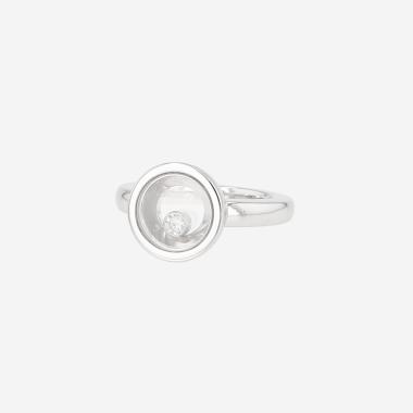 Anello Chopard Happy Diamonds in oro bianco e diamanti
