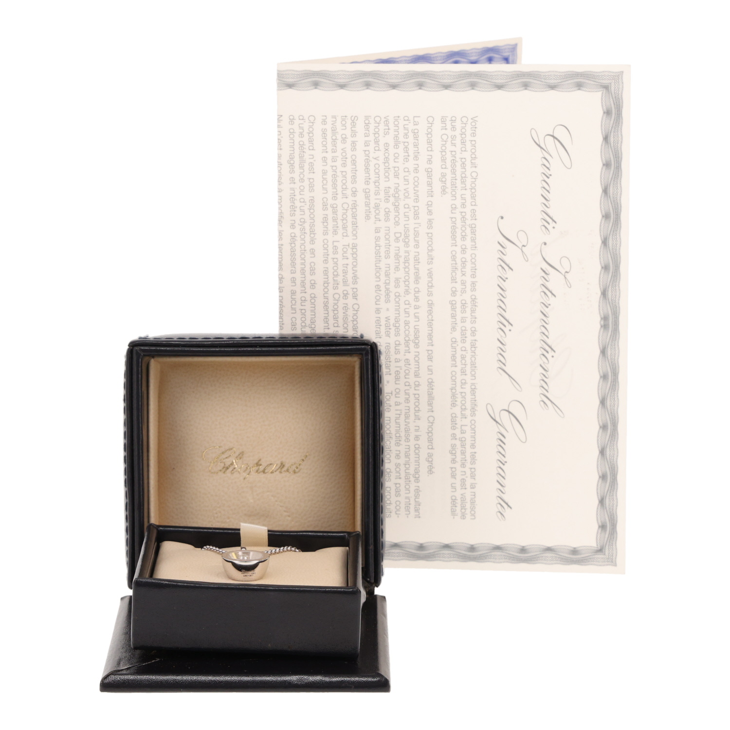 Ciondolo Chopard Happy Diamonds Icon in oro bianco e diamanti - Detail D2