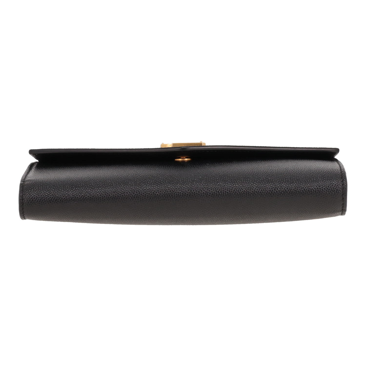 Bolso bandolera Saint Laurent Uptown de piel granulada negra - Detail D1