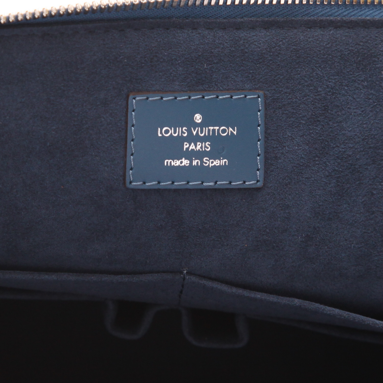 Porte-documents Louis Vuitton   en cuir épi bleu - Detail D2