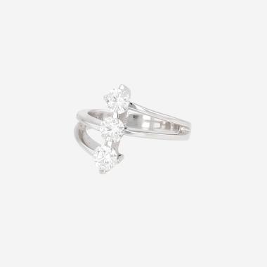 Bague Vintage en or blanc et diamants