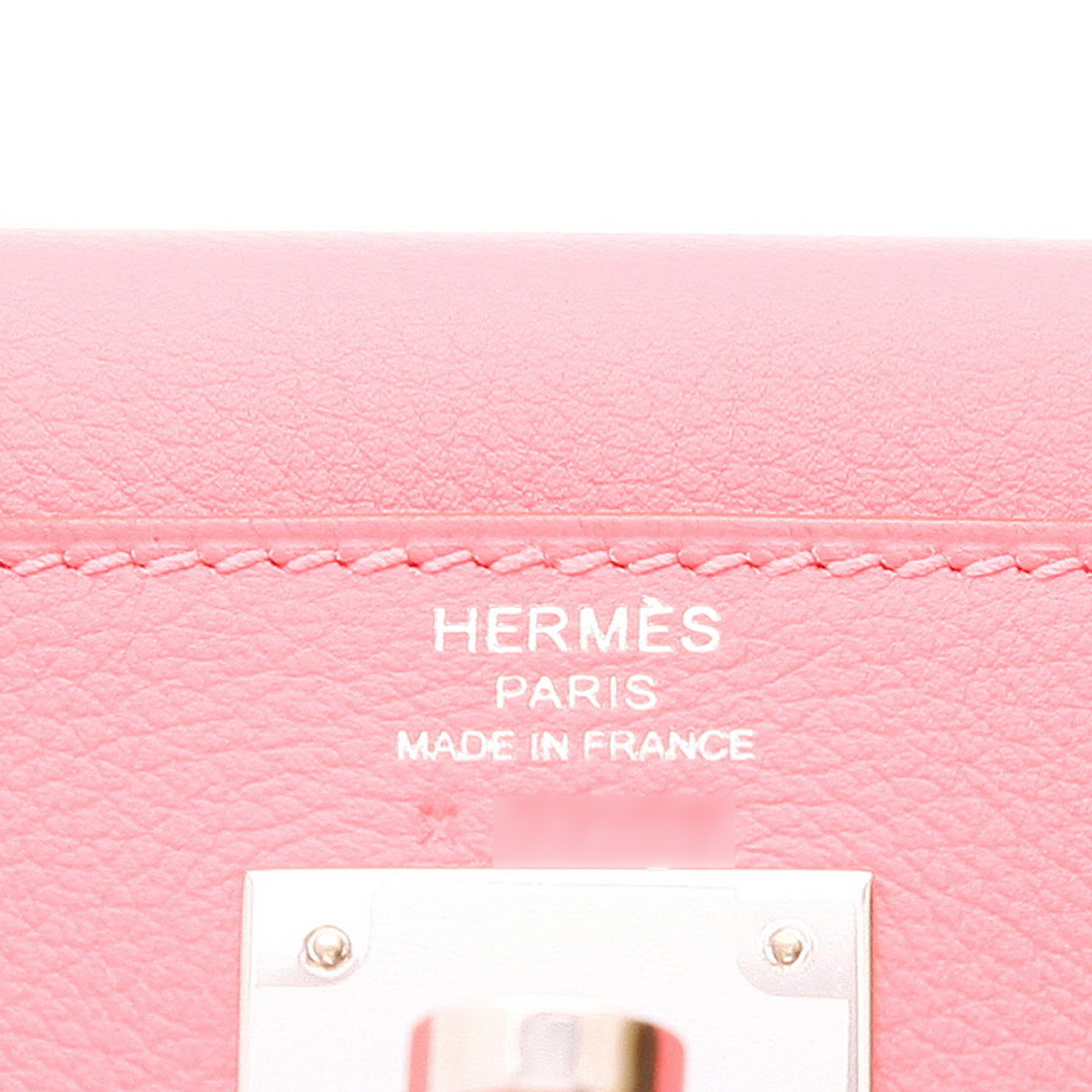 Borsa Hermès Kelly da 28 cm in pelle Evercolor rosa Azalée - Detail D2