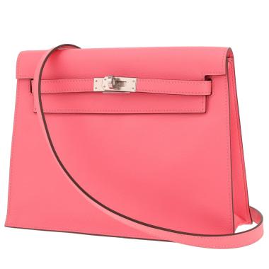 Bolso Hermès Kelly Danse de piel Evercolor rosa Azalée