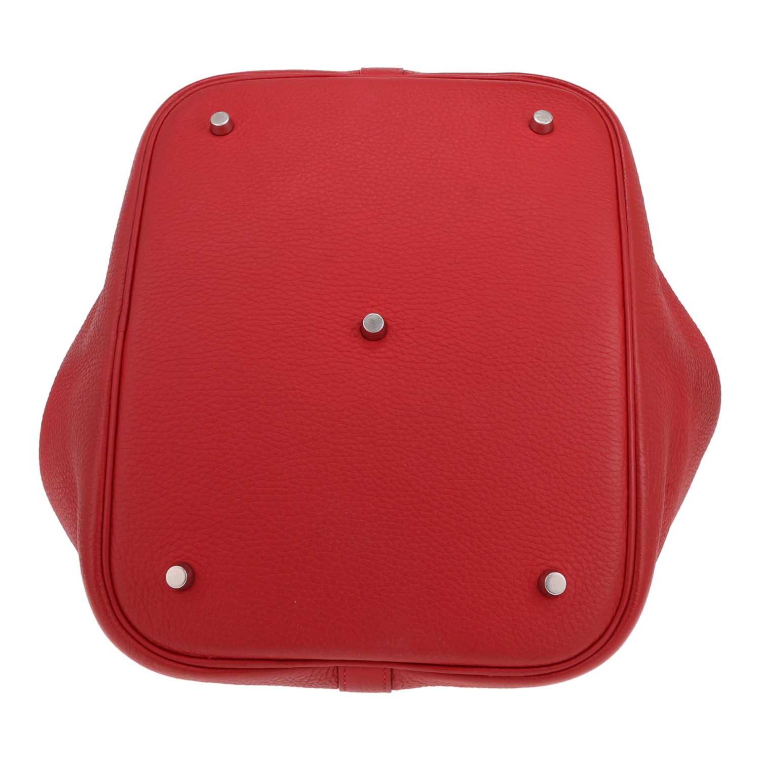Hermès Picotin handbag, 31 cm, in red Togo leather - Detail D1