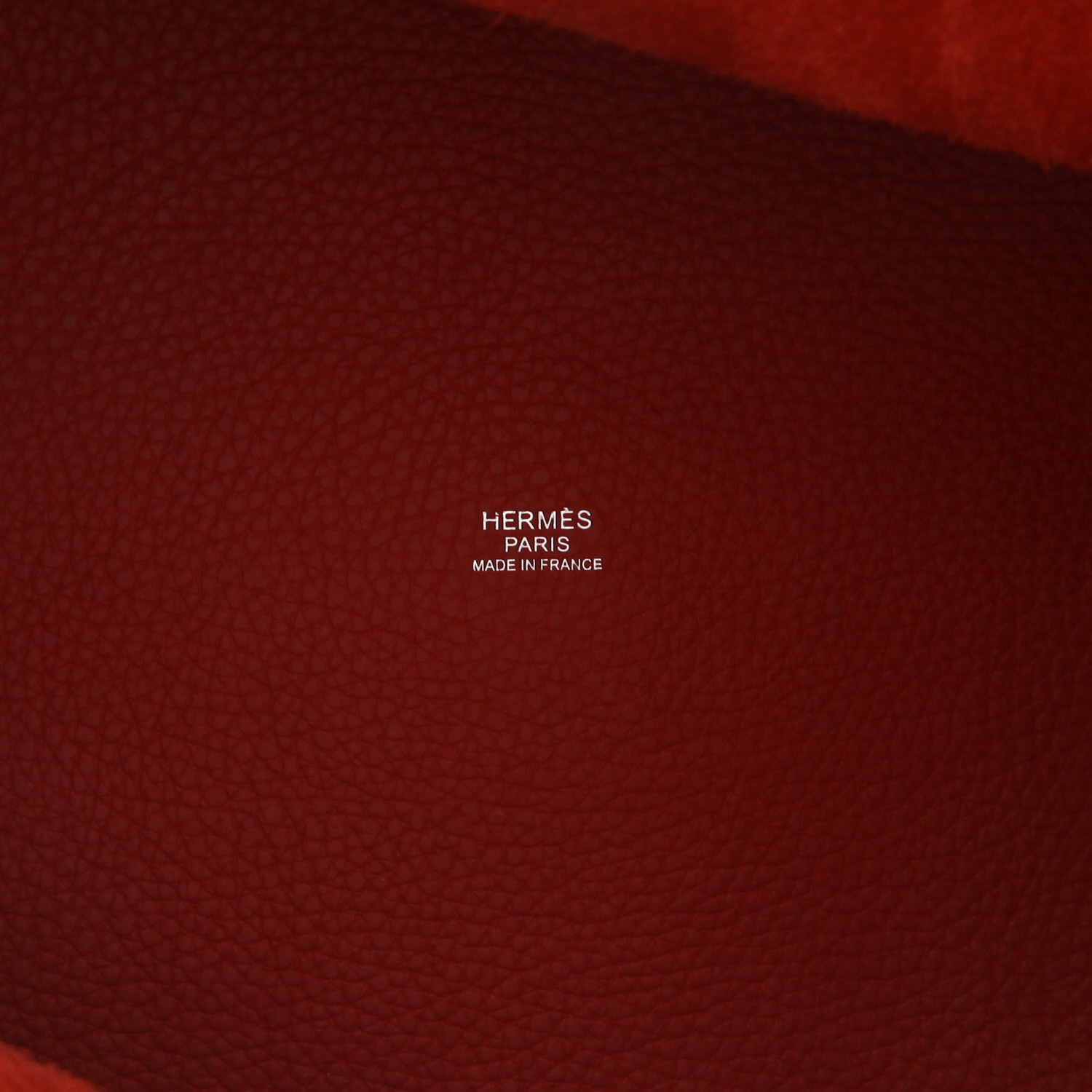 Sac à main Hermès  Picotin 31 cm en cuir togo rouge - Detail D2