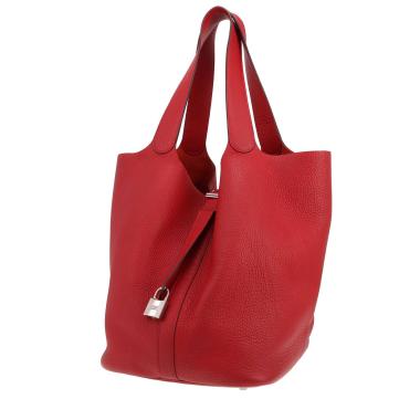 Hermès Picotin handbag, 31 cm, in red Togo leather