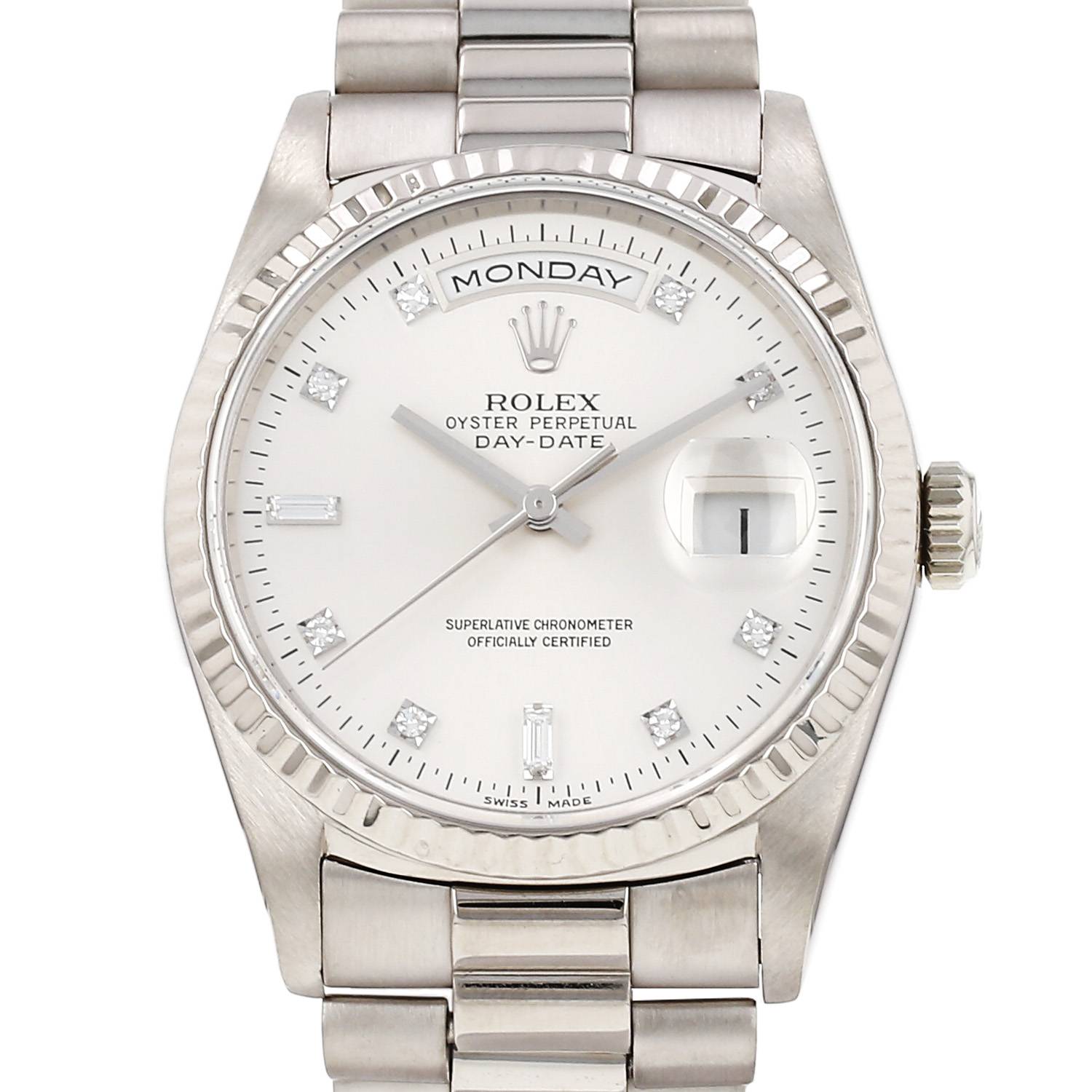 Montre Rolex Day-Date en or blanc Ref: Rolex - 18239 Vers 1995