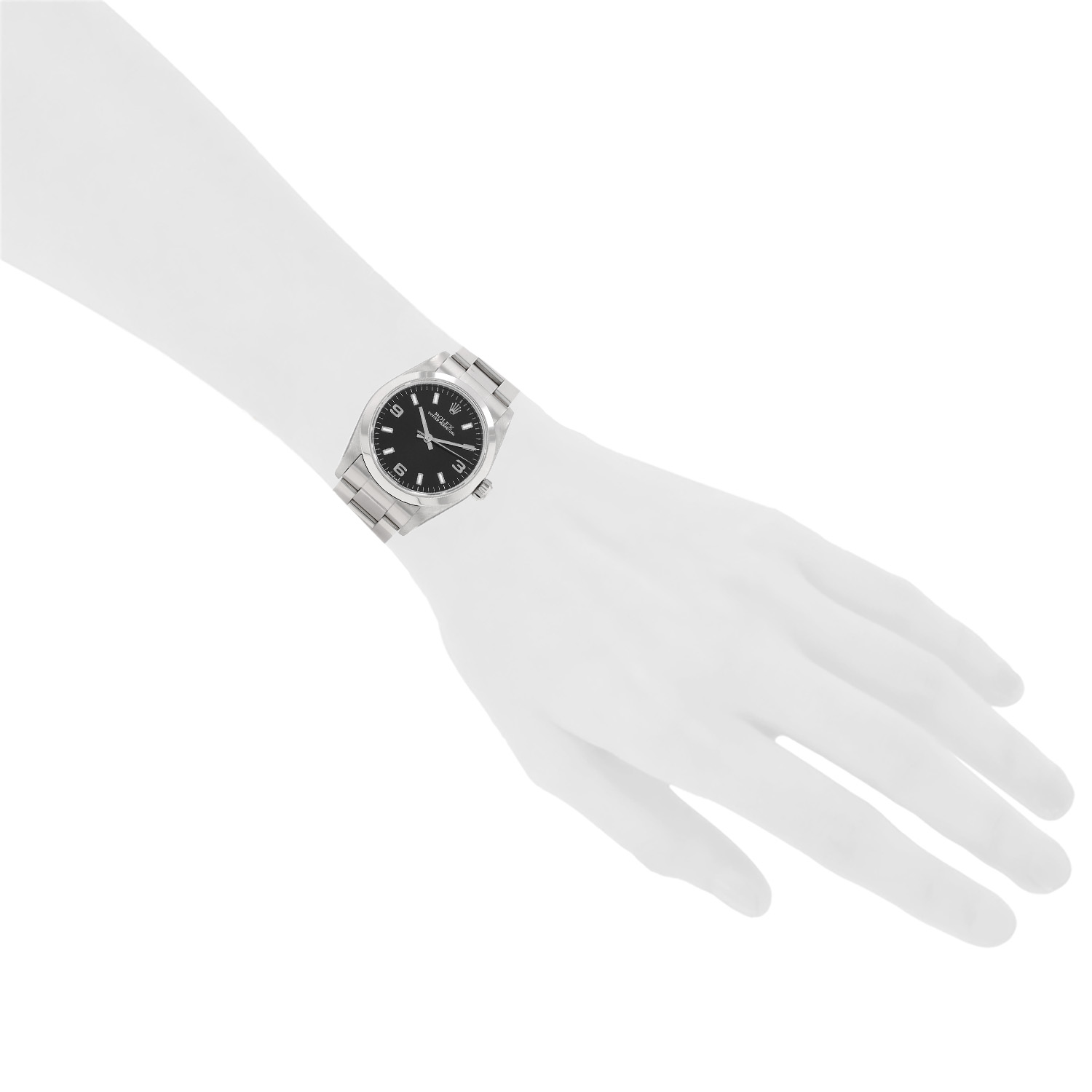 Montre Rolex Oyster Perpetual en acier Ref: Rolex - 77080  Vers 1991 - Detail D1