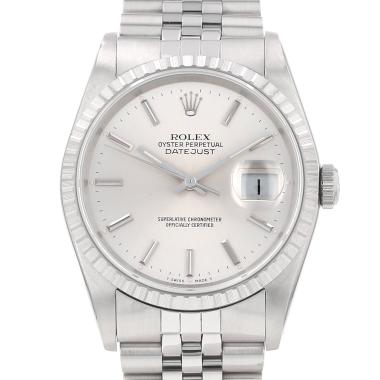 Montre Rolex Datejust en acier Ref: Rolex - 16220  Vers 1990