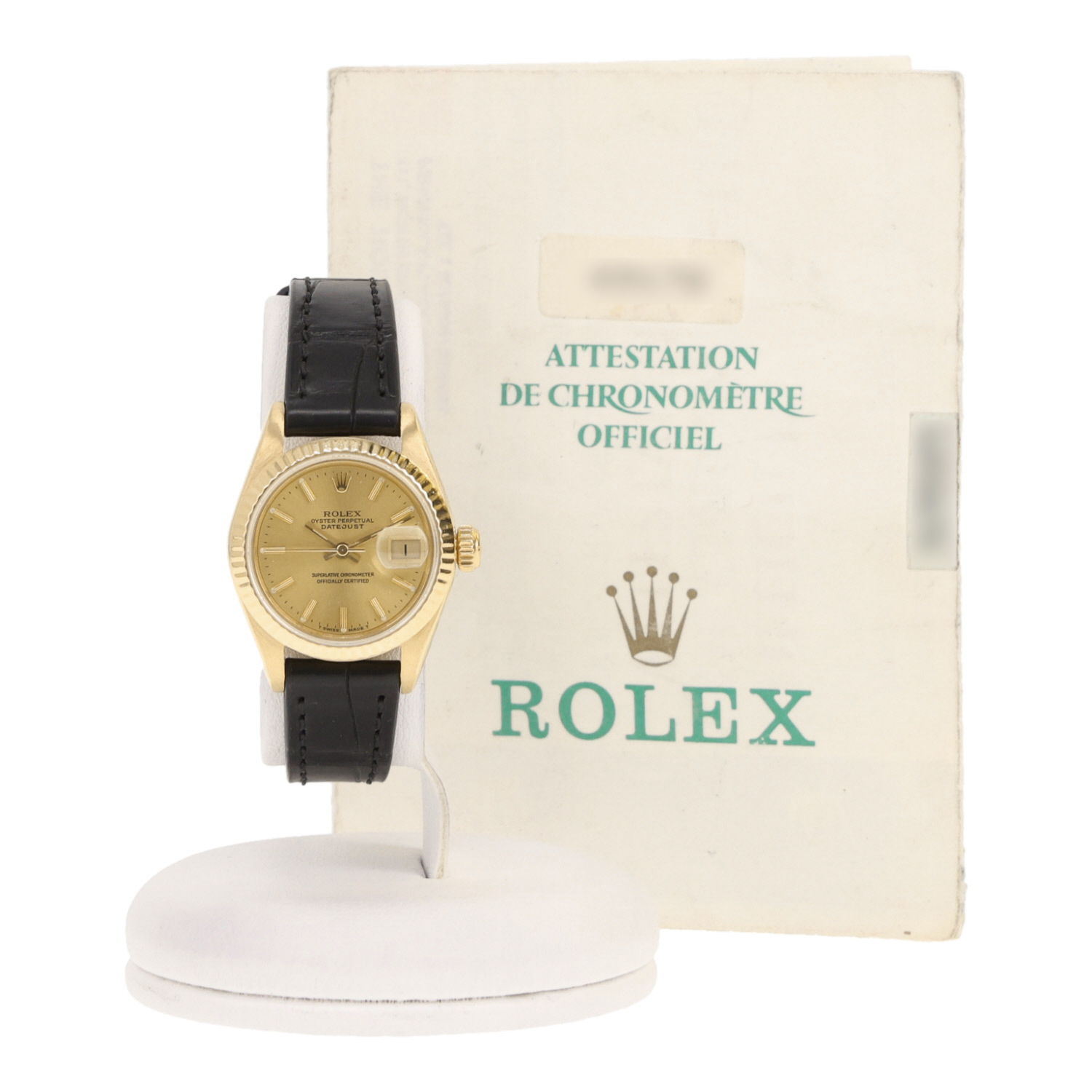 Montre Rolex Datejust Lady en or jaune Ref: Rolex - 69178  Vers 1988 - Detail D2