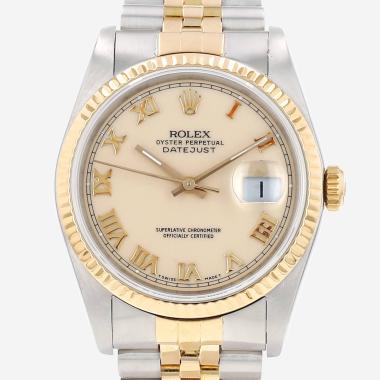 Montre Rolex Datejust en or et acier Ref: Rolex - 16233  Vers 1988